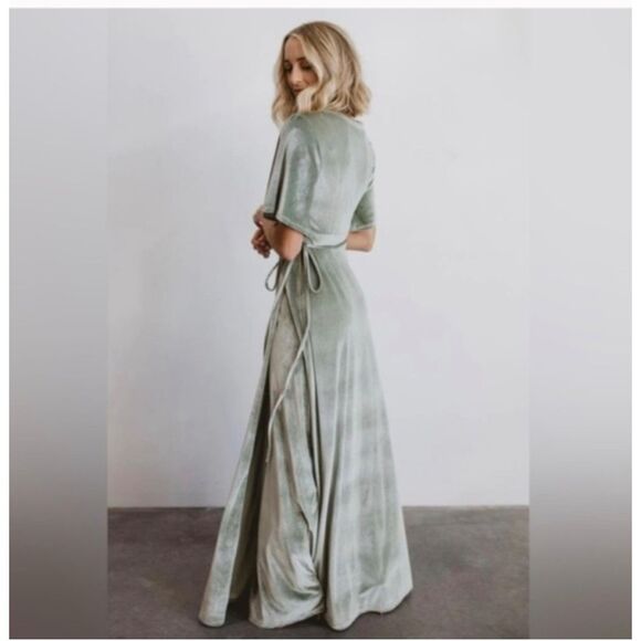 Baltic Born Velvet wrap dress S - Picture 10 of 10